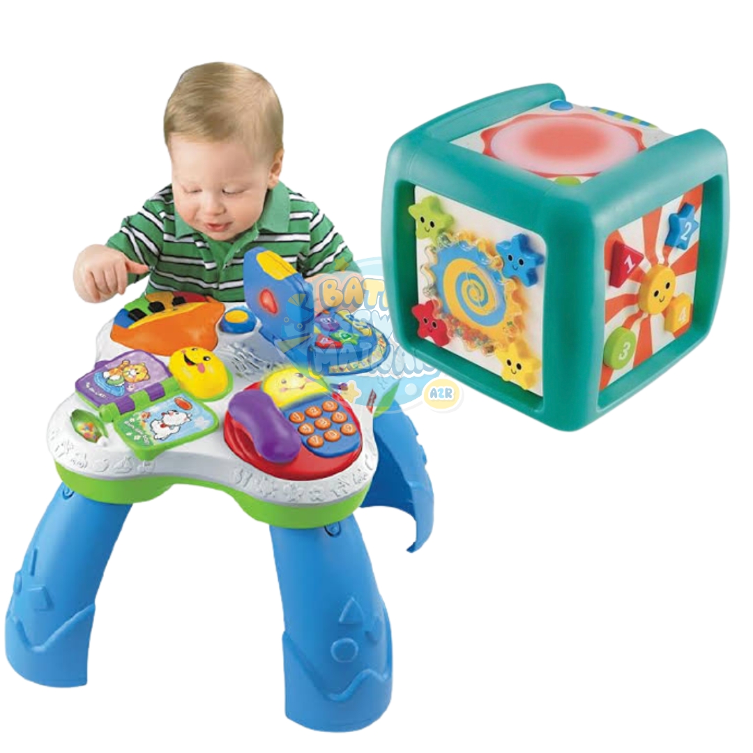FISHER PRICE ACTIVITY TABLE ECHI+ELC GIANT CUBE 