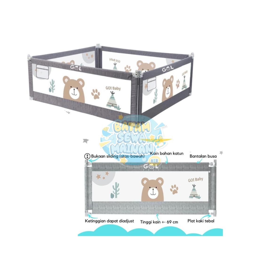 BED RAIL UKURAN 200 CM 